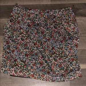 Floral Skirt with Pockets